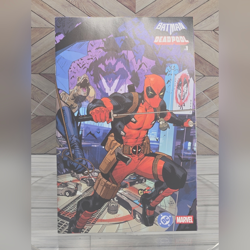 Batman Deadpool #1B (2025) DC Comics & Marvel Comics, Dan Mora Wraparound Cvr